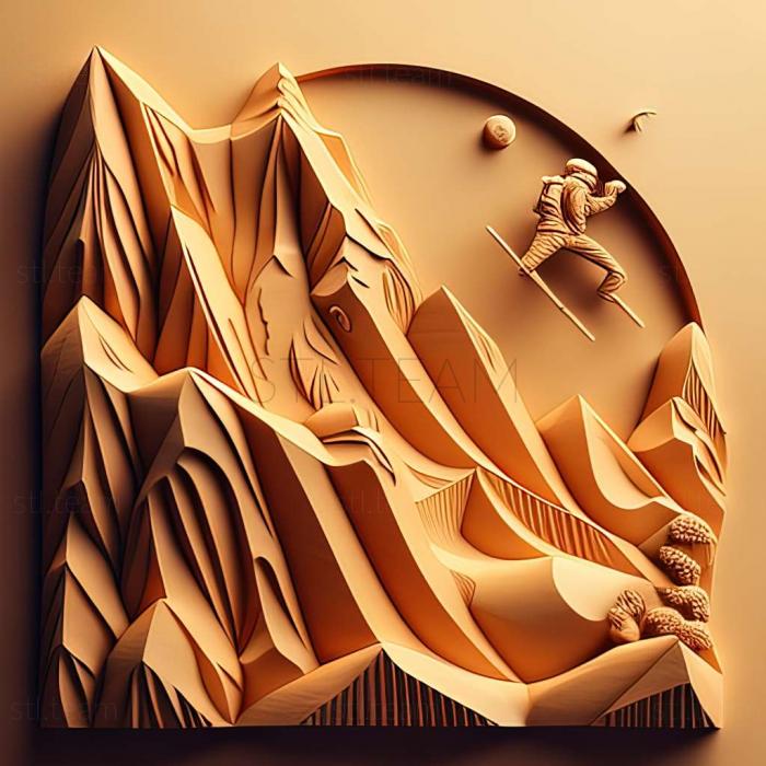 3D модель Гра Lonely Mountains Downhill (STL)